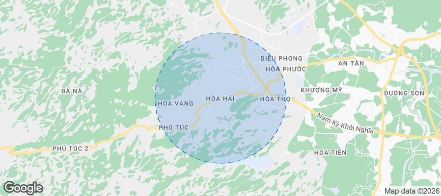 Hoa Hai Airbnb map